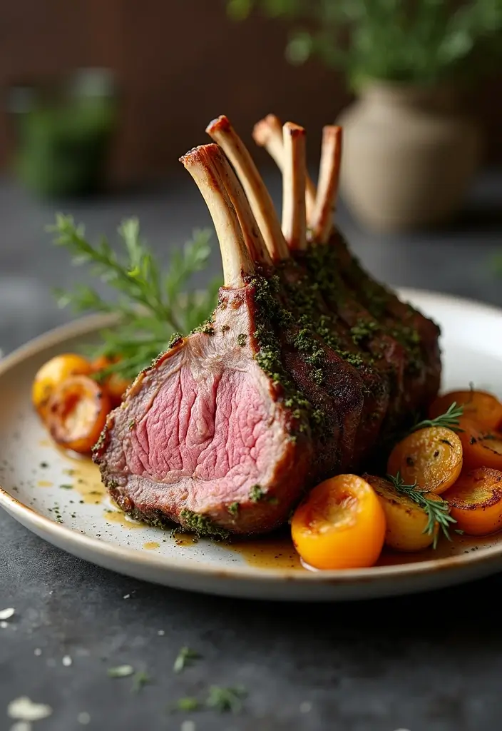 28 Australian Lamb Recipes Iconic and Flavor Packed 7. Herb Crusted Lamb Rack