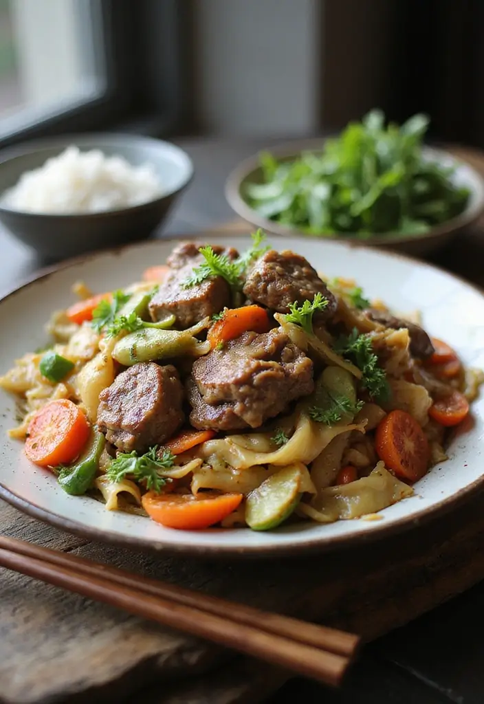 28 Chinese Lamb Recipes Flavor Packed Asian Inspirations 14. Lamb and Cabbage Stir Fry