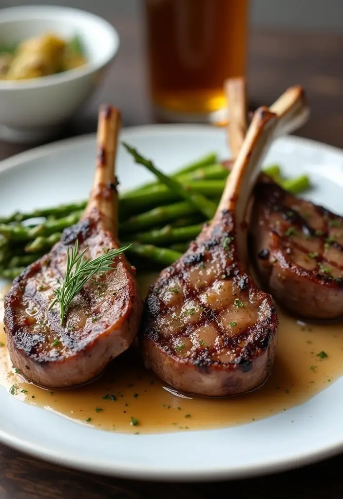 28 Chinese Lamb Recipes Flavor Packed Asian Inspirations 28. Grilled Lamb Chops with Asparagus