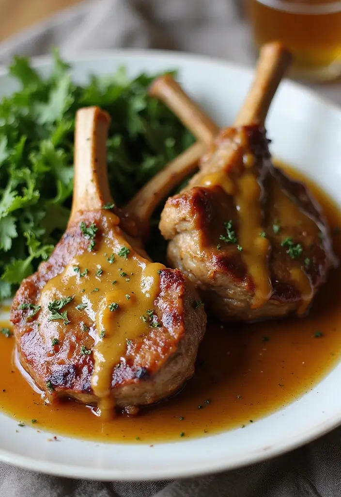 28 Healthy Lamb Chop Recipes Guilt Free and Delicious 13. Honey Mustard Lamb Chops