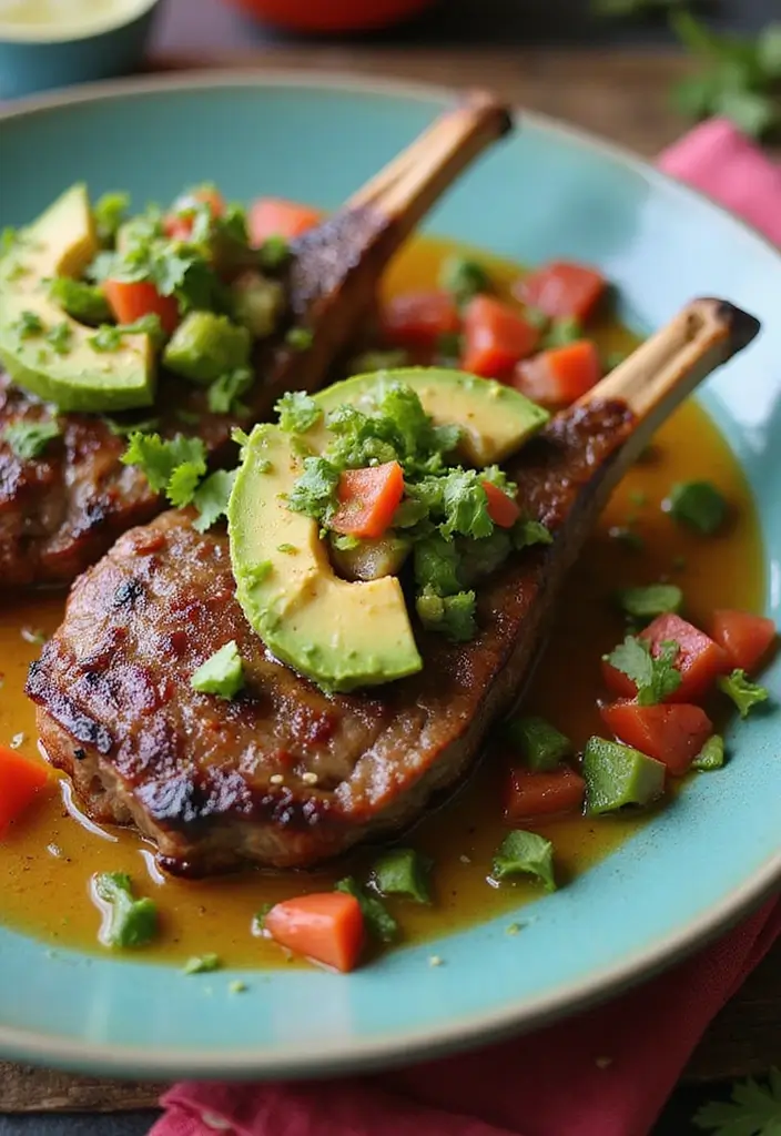 28 Healthy Lamb Chop Recipes Guilt Free and Delicious 20. Southwestern Lamb Chops with Avocado Salsa