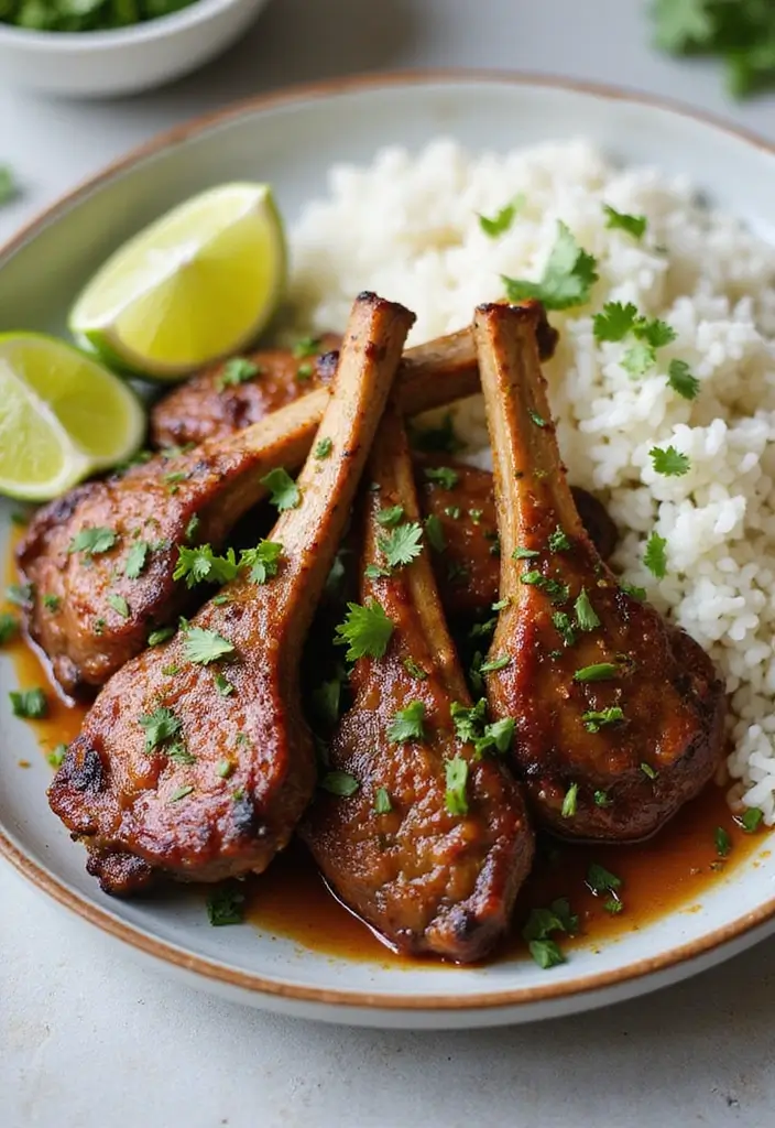28 Healthy Lamb Chop Recipes Guilt Free and Delicious 8. Thai Spiced Lamb Chops