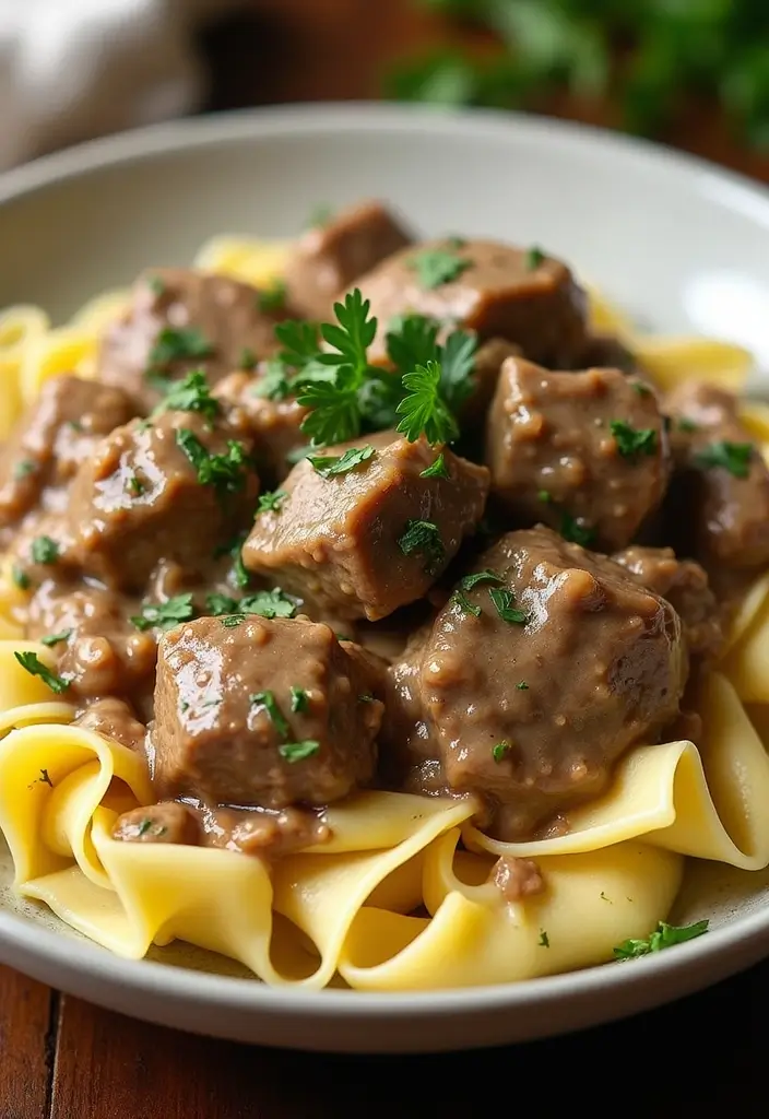 28 Lamb Steak Recipes Perfect for Weeknight or Special Dinners 13. Lamb Steak Stroganoff