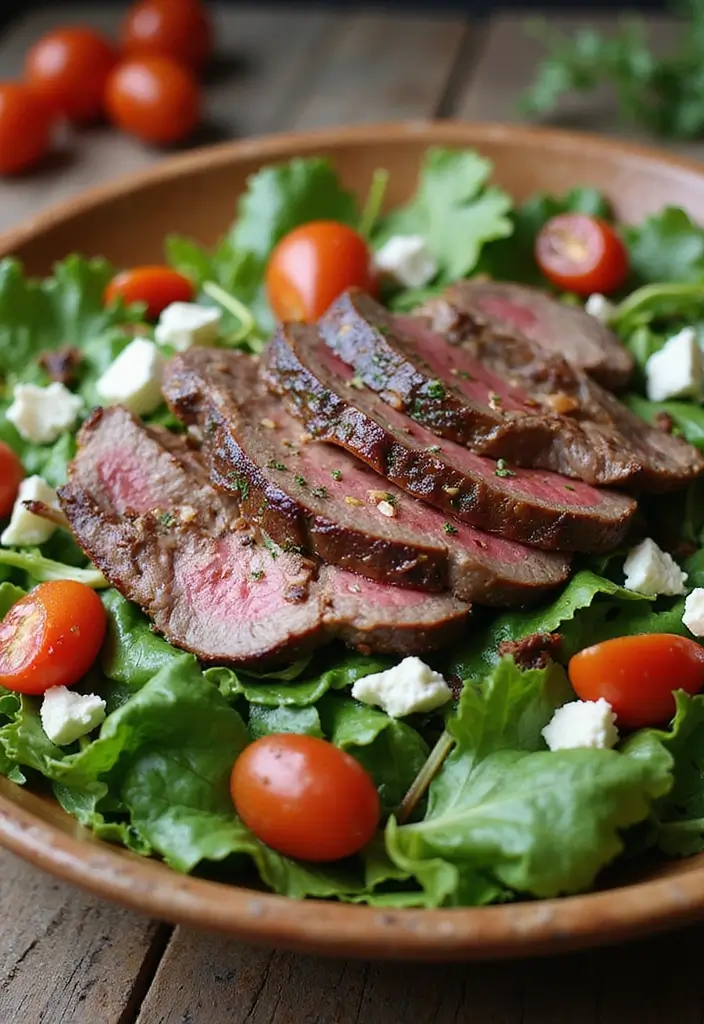 28 Lamb Steak Recipes Perfect for Weeknight or Special Dinners 19. Mediterranean Lamb Steak Salad