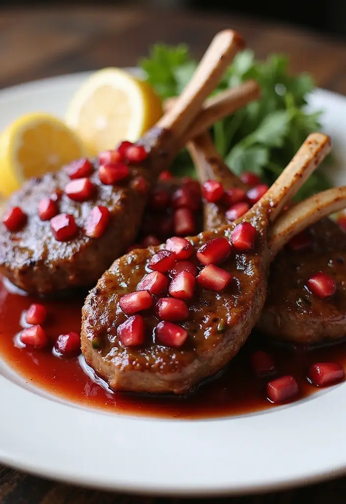 28 Ottolenghi Lamb Recipes Unique and Flavorful Creations 13. Spicy Lamb Chops with Pomegranate Glaze