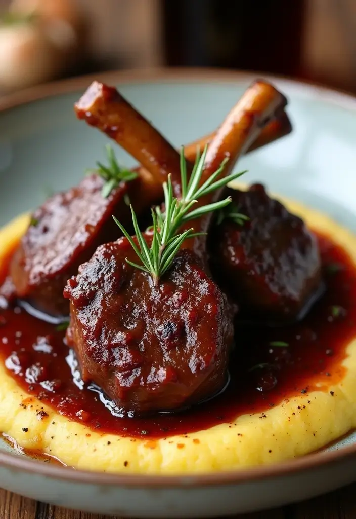 28 Ottolenghi Lamb Recipes Unique and Flavorful Creations 9. Braised Lamb Shanks with Red Wine