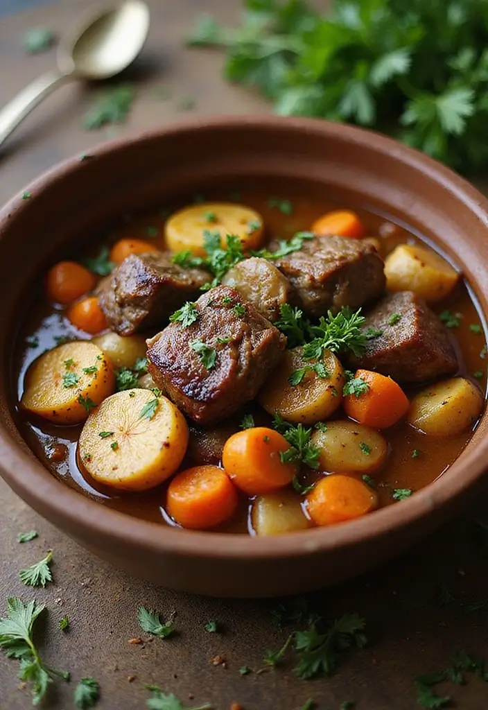 30 Greek Lamb Stew Recipes Packed with Authentic Taste 14. Greek Lamb Stew with Carrots and Parsnips