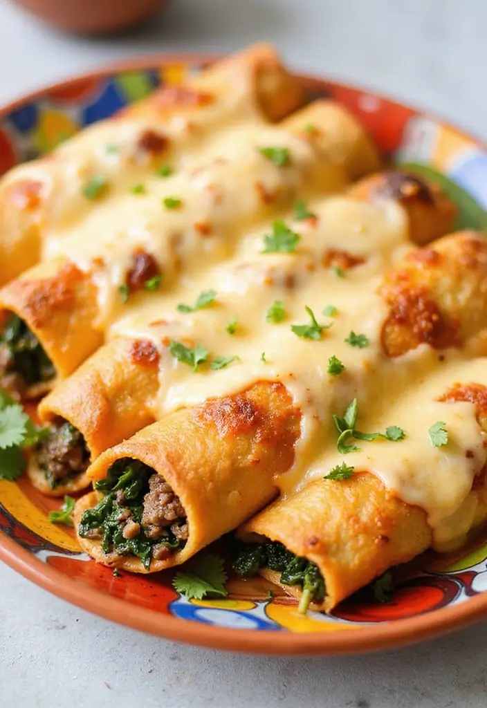 30 Ground Lamb Recipes Juicy and Easy Dinner Ideas 28. Lamb and Spinach Enchiladas