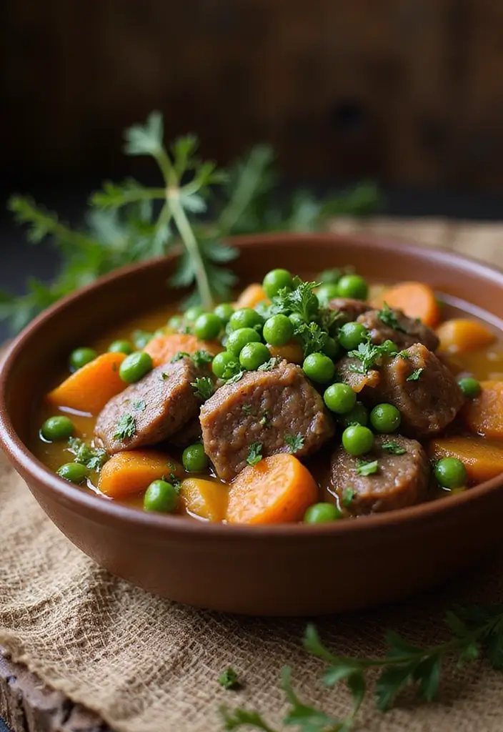 30 Irish Lamb Stew Recipes Cozy and Traditional Favorites 21. Savory Irish Lamb Stew with Green Peas