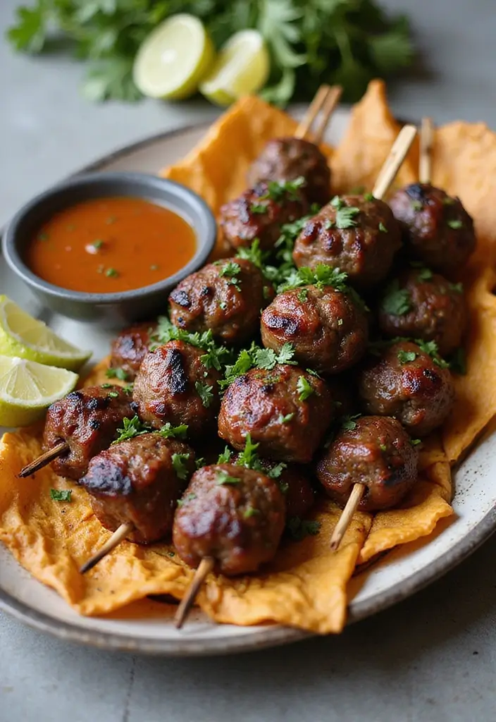 30 Juicy and Easy Lamb Pieces Recipes for Busy Weeknights 3. Lamb Meatball Skewers