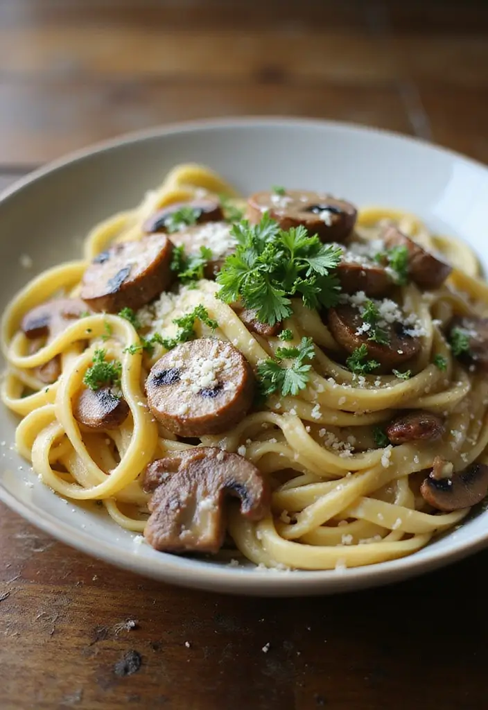 30 Juicy and Easy Lamb Pieces Recipes for Busy Weeknights 4. Creamy Lamb and Mushroom Pasta