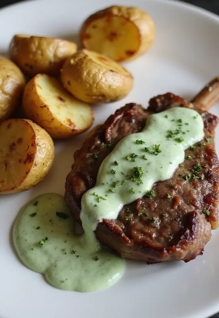 30 Lamb Backstrap Recipes Dinners That Impress Every Guest 18. Savory Lamb Backstrap with Mint Sauce