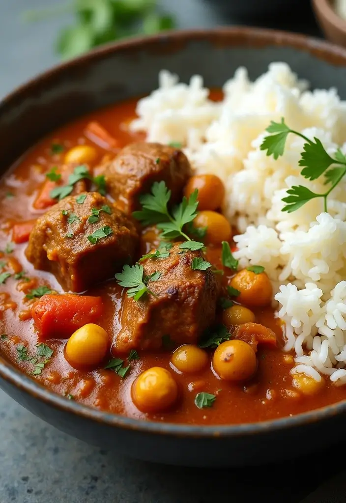 30 Lamb Masala Recipes Spicy and Authentic Indian Flavors 24. Lamb and Chickpea Curry