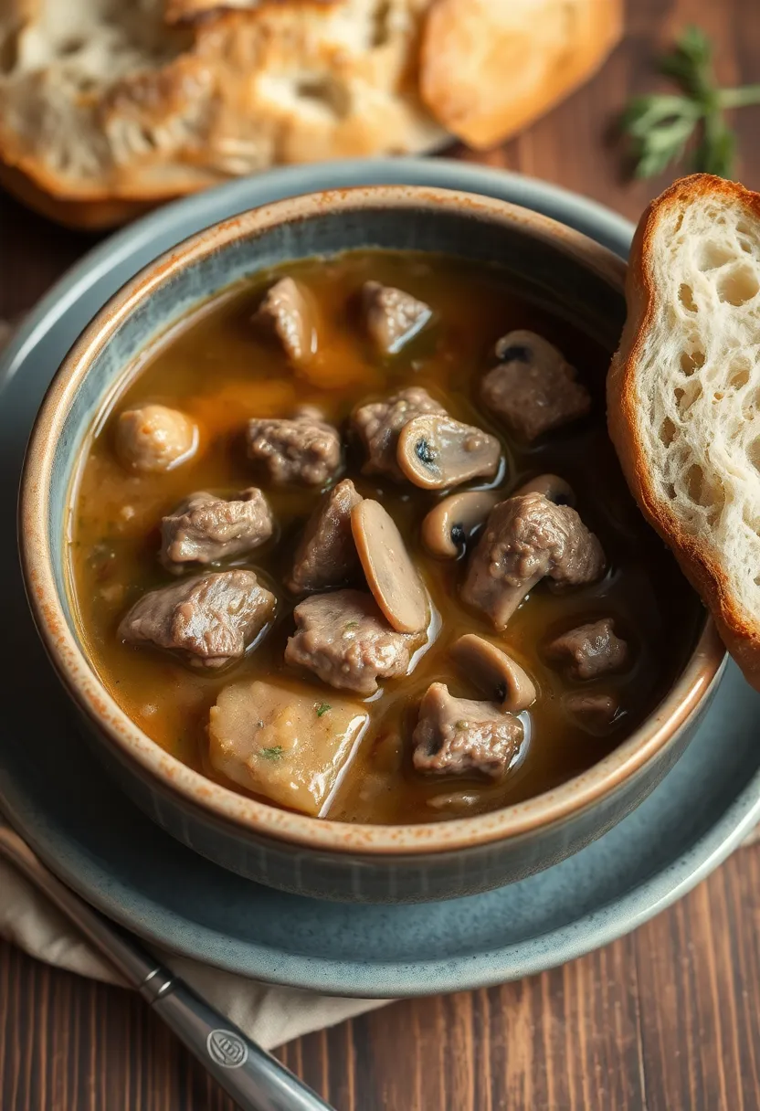 30+ Lamb Soup Recipes Comforting Bowls for Every Season 14 30+ Lamb Soup Recipes Comforting Bowls for Every Season - 14. Lamb and Mushroom Soup