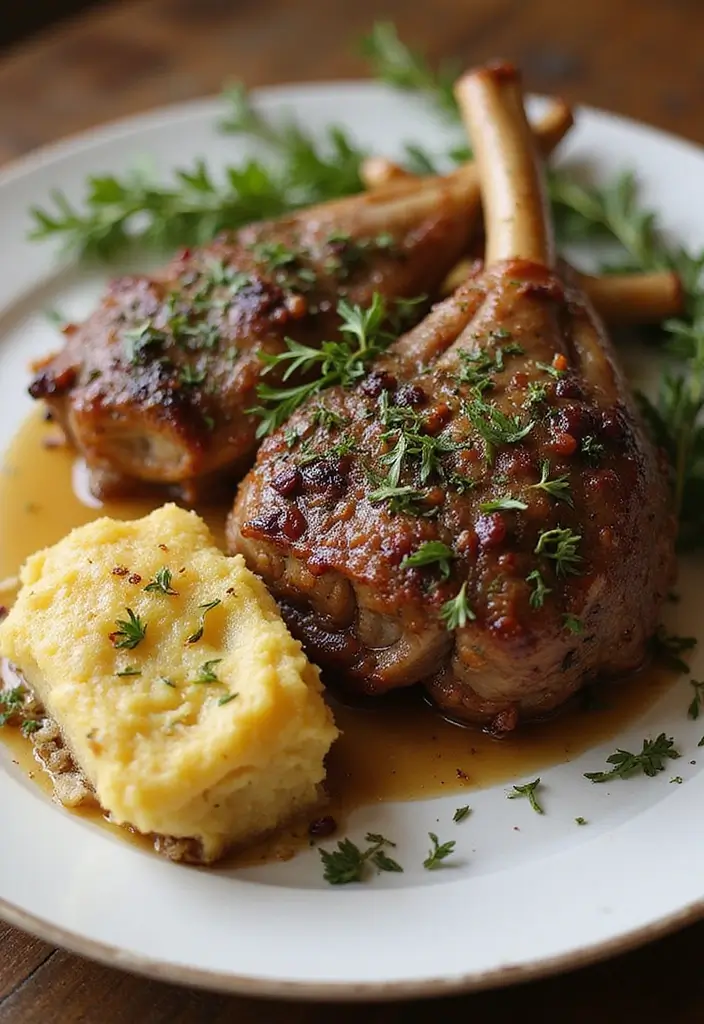 30 Leg of Lamb Recipes for Juicy and Tender Dinners 11. Dijon and Herb Crusted Lamb