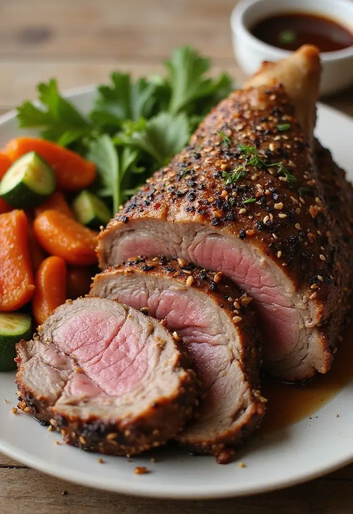 30 Leg of Lamb Recipes for Juicy and Tender Dinners 24. Sesame Crusted Leg of Lamb