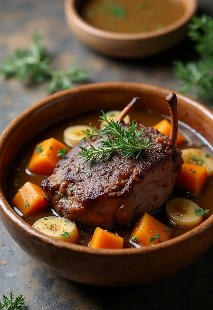 30 Leg of Lamb Recipes for Juicy and Tender Dinners 3. Slow Cooked Lamb with Root Vegetables