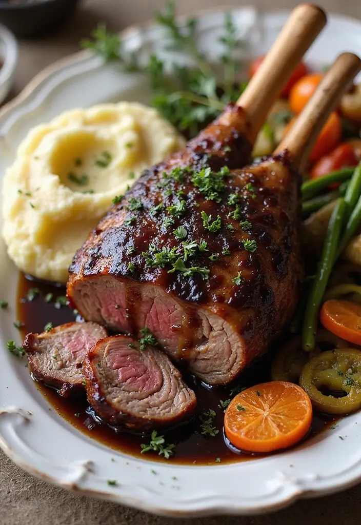 30 Leg of Lamb Recipes for Juicy and Tender Dinners 6. Balsamic Glazed Leg of Lamb