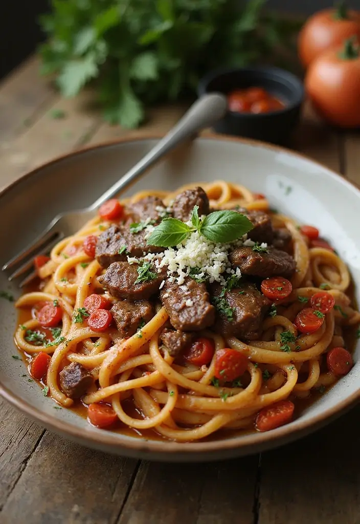 30 Mexican Lamb Recipes Bold and Zesty Flavors 22. Lamb and Tomato Pasta