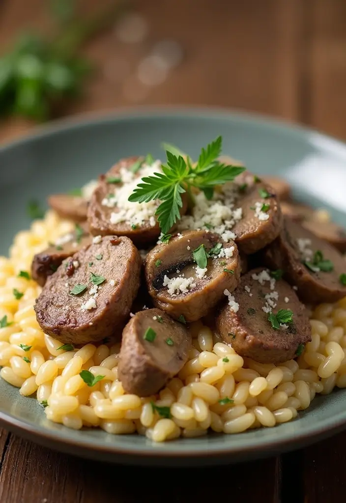 30 Recipes with Ground Lamb Meat Quick and Satisfying Meals 27. Lamb and Mushroom Risotto