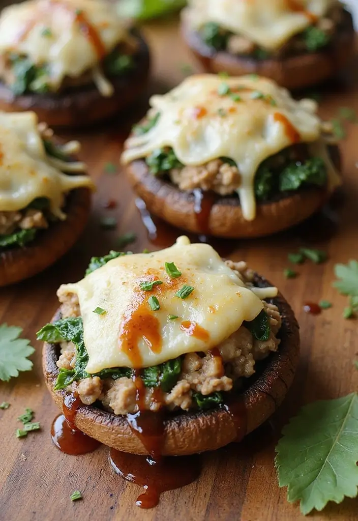 30 Recipes with Ground Lamb Meat Quick and Satisfying Meals 6. Lamb and Spinach Stuffed Portobello Mushrooms