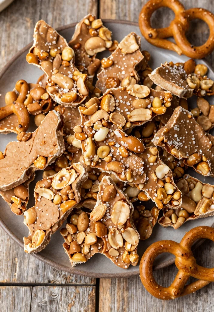 10 Bark Dessert Recipes for Easy No Bake Treats 2. Peanut Butter Pretzel Bark 0