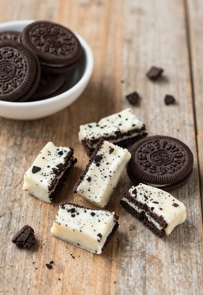 10 Bark Dessert Recipes for Easy No Bake Treats 4. Cookies and Cream Bark 0