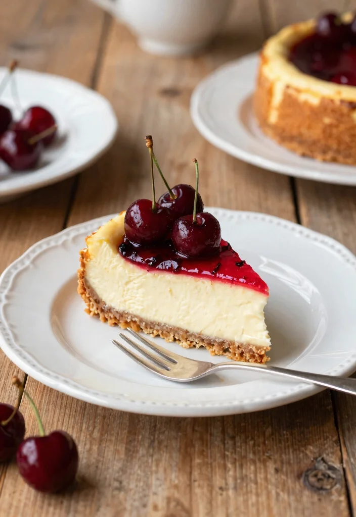 10 Cherry Jubilee Dessert Recipes for a Classic Flambé Dessert - 2. Cherry Jubilee Cheesecake 1
