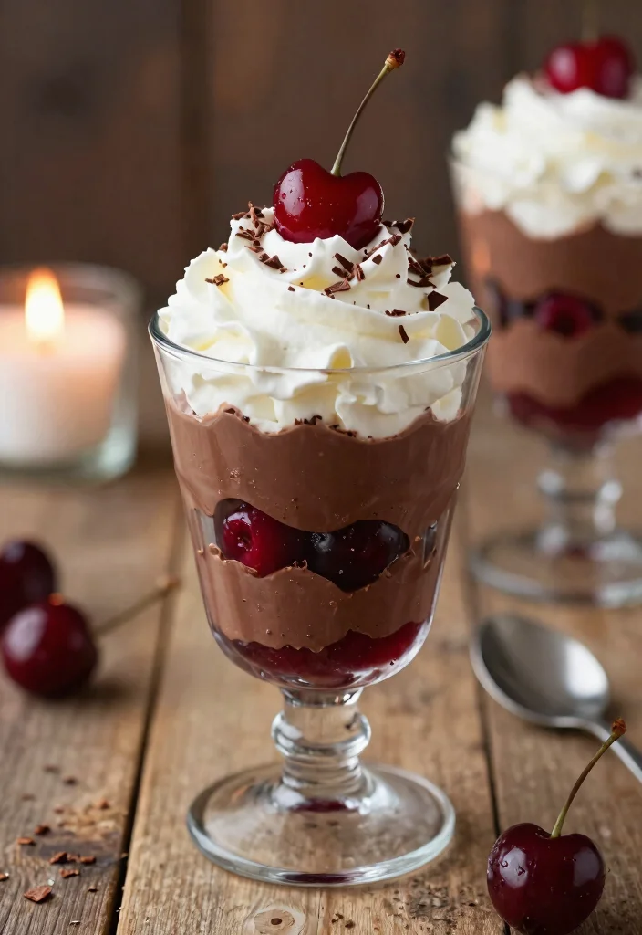 10 Cherry Jubilee Dessert Recipes for a Classic Flambé Dessert - 3. Chocolate Cherry Jubilee Parfait 1