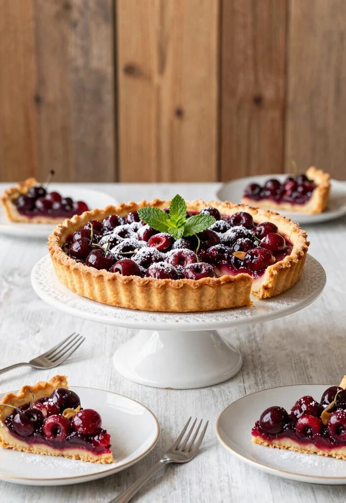 10 Cherry Jubilee Dessert Recipes for a Classic Flambé Dessert - 5. Cherry Jubilee Tart 1
