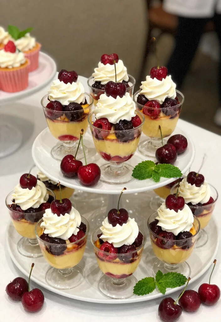 10 Cherry Jubilee Dessert Recipes for a Classic Flambé Dessert - 6. Mini Cherry Jubilee Cups 1