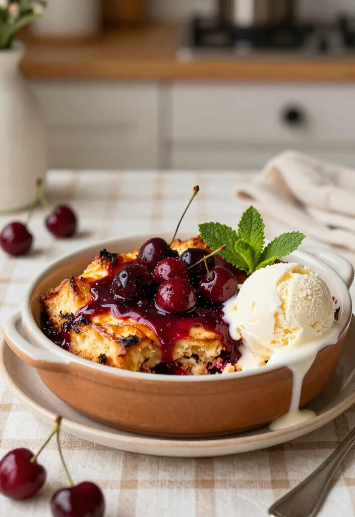 10 Cherry Jubilee Dessert Recipes for a Classic Flambé Dessert - 8. Cherry Jubilee Bread Pudding 1