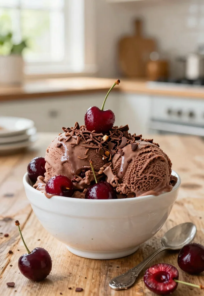 10 Chocolate Cherry Dessert Recipes for Rich Sweet Flavor 10. Chocolate Cherry Ice Cream 0