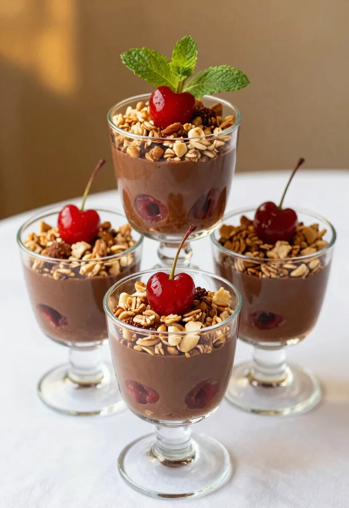 10 Chocolate Cherry Dessert Recipes for Rich Sweet Flavor 7. Chocolate Cherry Parfaits 0