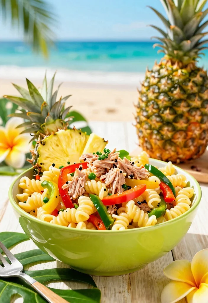 10 Cold Tuna Macaroni Salad Recipes for Summer Meals - 9. Tropical Tuna Macaroni Salad 1
