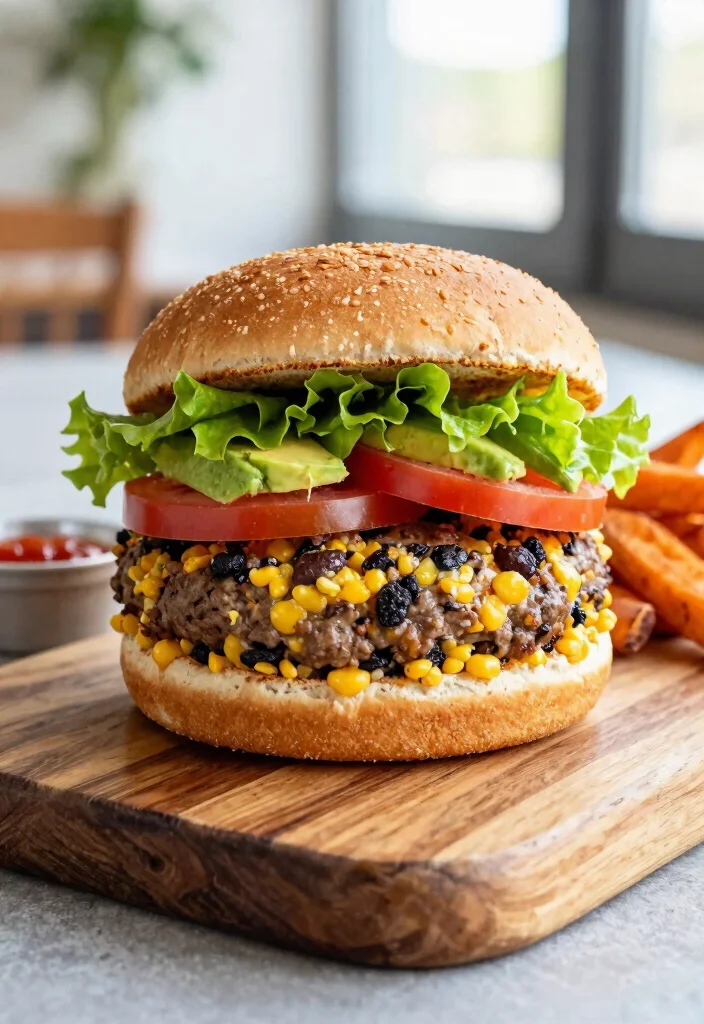 10 Cornmeal Dinner Recipes for Rustic Comfort Food - 9. Cornmeal and Black Bean Burger 1