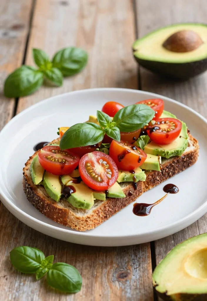 10 Easy No Bake Dinner Recipes for Hot Days 10. Avocado Toast with Tomato Salad 0
