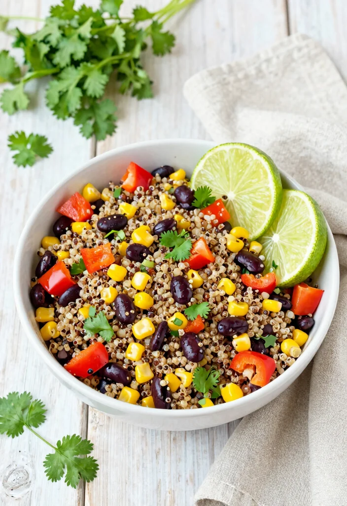 10 Easy No Bake Dinner Recipes for Hot Days 5. Quinoa Black Bean Salad 0