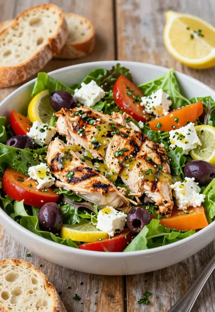 10 Grilled Chicken Salad Recipes for Hearty Fresh Plates 3. Mediterranean Grilled Chicken Salad 0