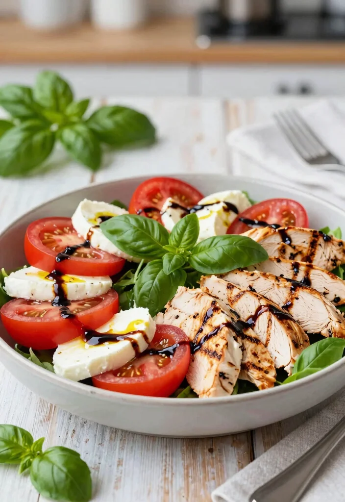 10 Grilled Chicken Salad Recipes for Hearty Fresh Plates 6. Caprese Grilled Chicken Salad 0