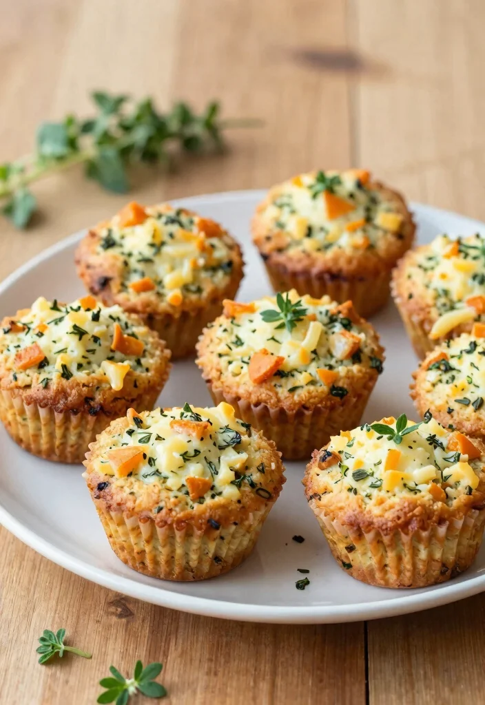 10 Healthy Carrot Muffin Recipes for Easy Snack Prep 9. Savory Carrot Muffins with Cheese and Herbs 0