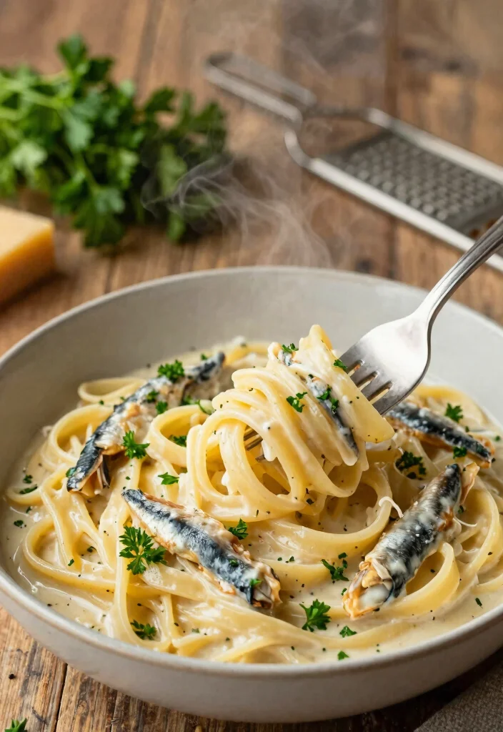10 Healthy Sardine Recipes for Omega Rich Nutrition - 3. Creamy Sardine Pasta 1