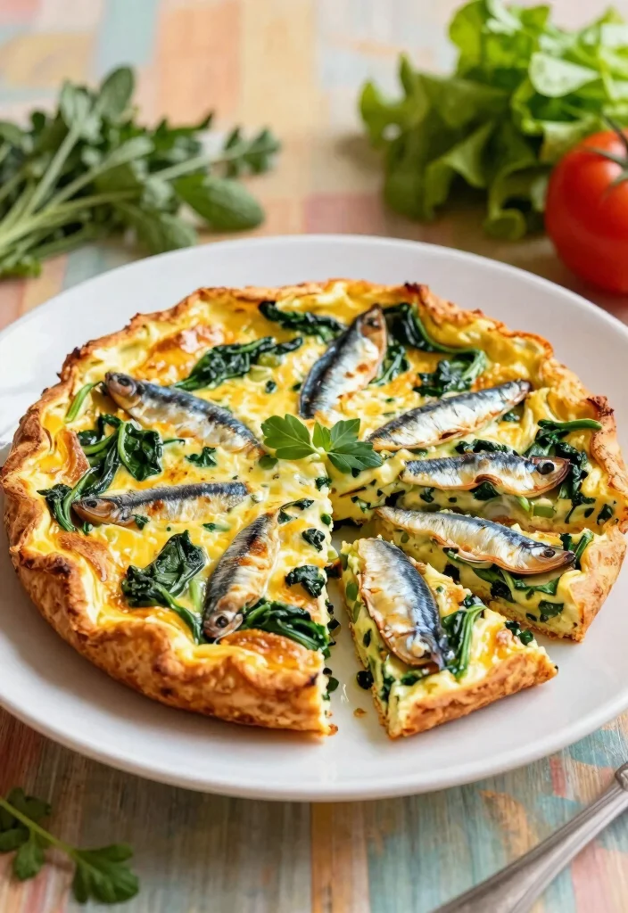 10 Healthy Sardine Recipes for Omega Rich Nutrition - 6. Sardine and Spinach Frittata 1