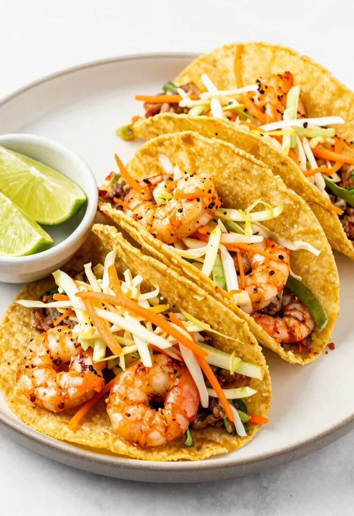 10 Healthy Taco Bell Inspired Recipes Made Lighter 34 10 Healthy Taco Bell Inspired Recipes Made Lighter - 4. Spicy Shrimp Tacos with Slaw 1