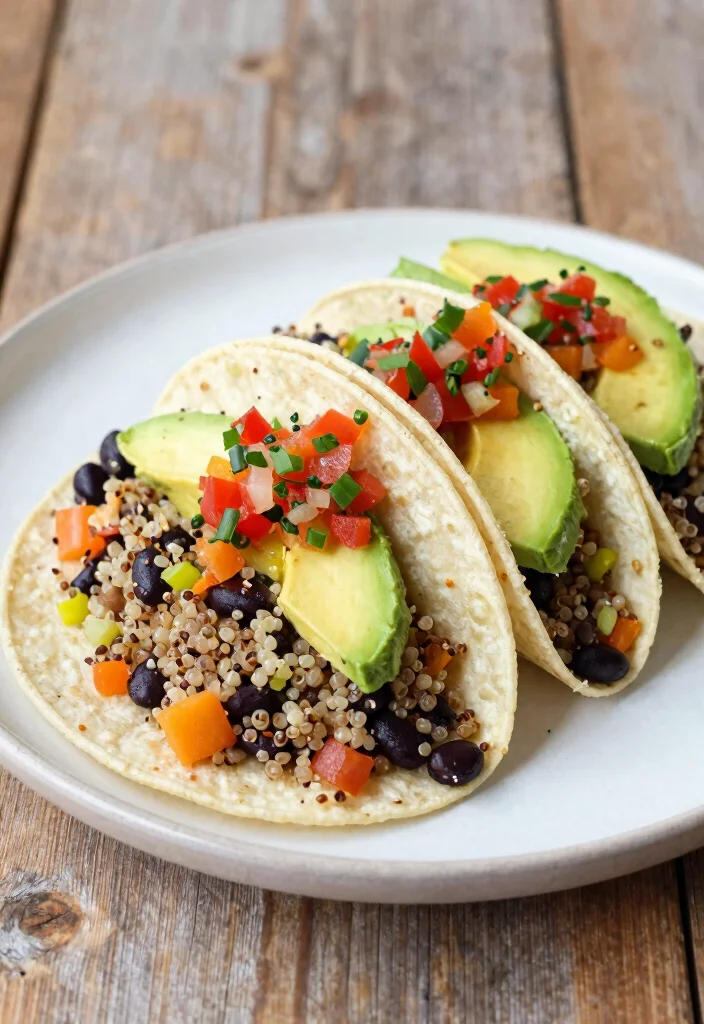 10 Healthy Taco Bell Inspired Recipes Made Lighter 67 10 Healthy Taco Bell Inspired Recipes Made Lighter - 7. Quinoa & Black Bean Tacos 1