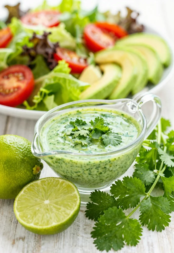 10 Hibachi Salad Dressing Recipes for Restaurant Style Flavor - 5. Cilantro Lime Dressing 1