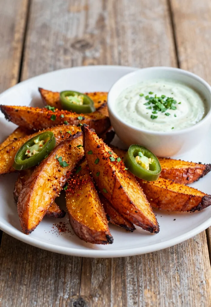 10 Vegan Jalapeo Recipes for Spicy Plant Based Flavor 5. Jalapeo Sweet Potato Wedges 0