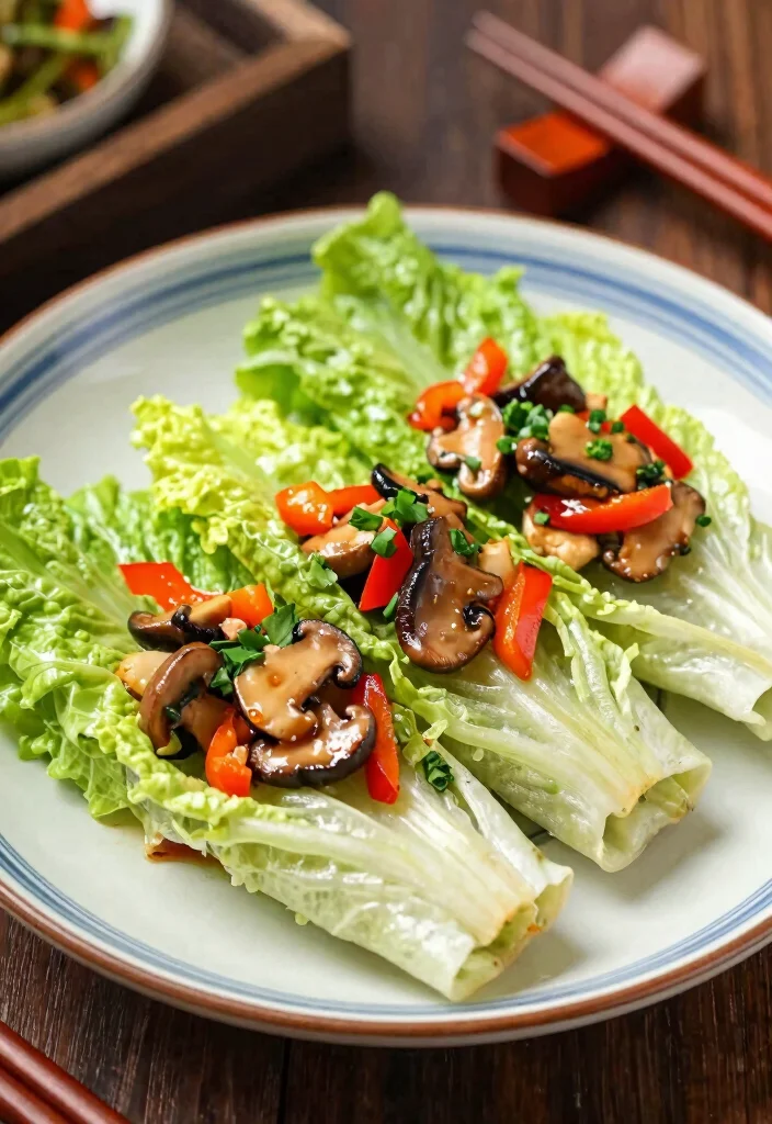 10 Vegan Lettuce Wrap Recipes for Light Fresh Meals 5. Asian Inspired Mushroom Lettuce Wraps 0