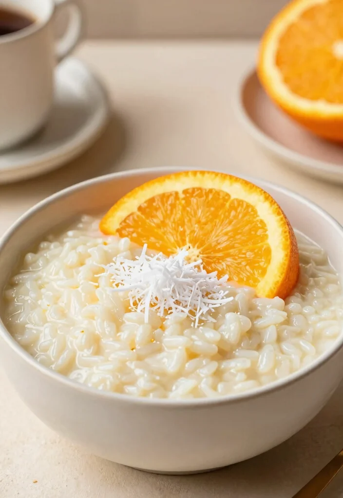 10 Vegan Orange Recipes for Sweet and Savory Dishes 7. Orange Scented Coconut Rice Pudding 0