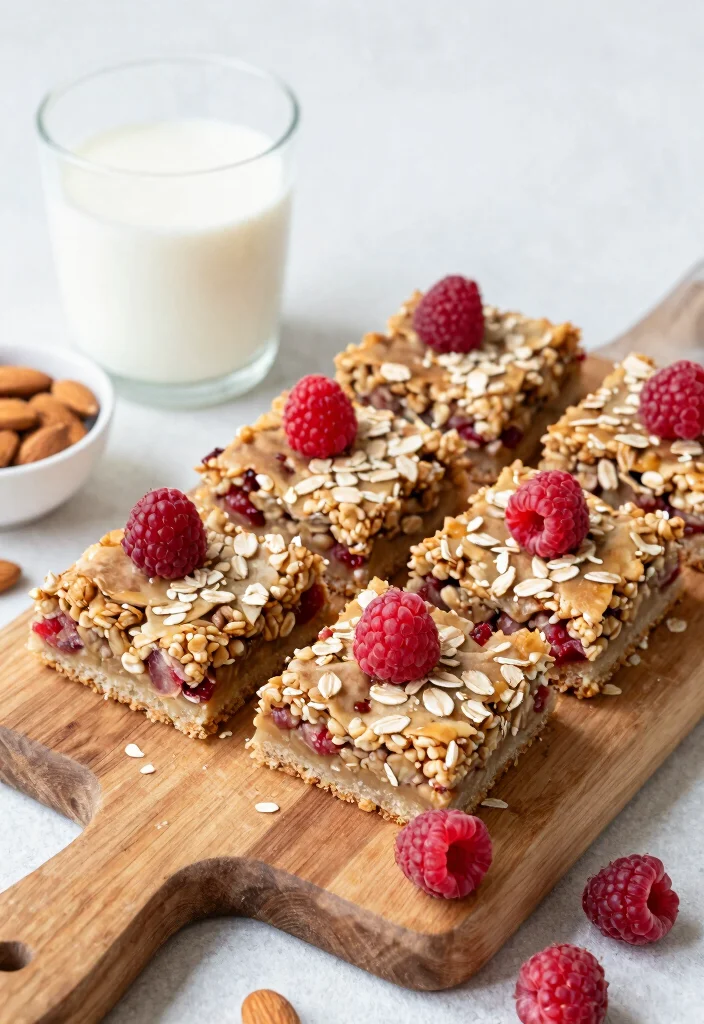 10 Vegan Raspberry Recipes for Sweet and Tart Treats 4. Raspberry Oatmeal Bars 0